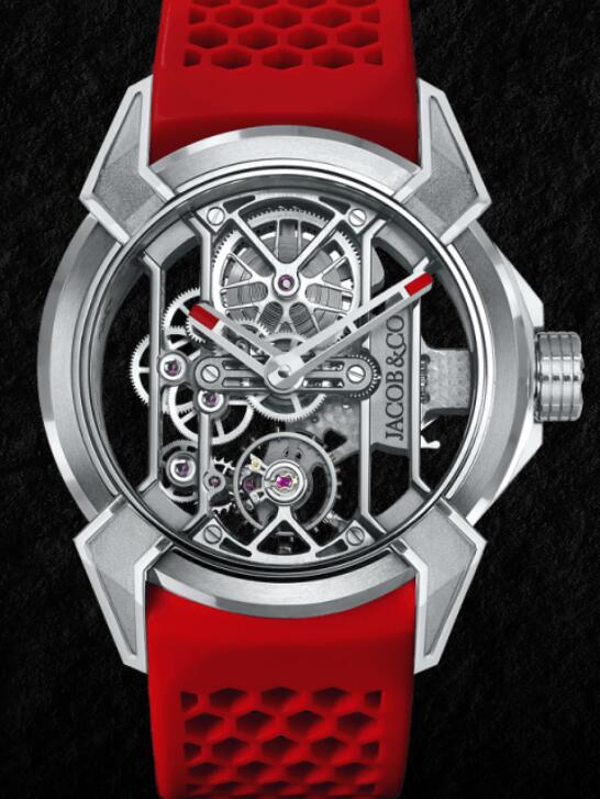 Jacob & Co EPIC X TITANIUM RED BAND EX100.20.PS.PP.A Replica watch - Click Image to Close